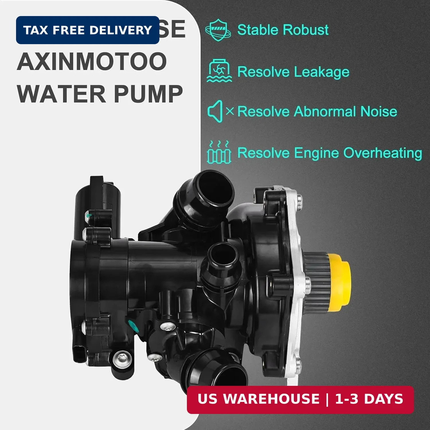 Electric Engine Water Pump 06L121111H, Coolant Pump Assembly Replacement for Aud