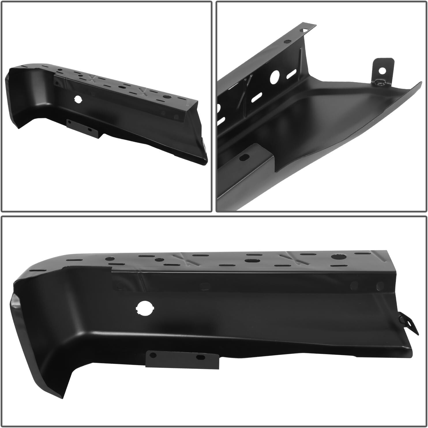 15-20 Ford F150 Right Rear Passenger Bumper End Cap Parking Sensor Holes Primed