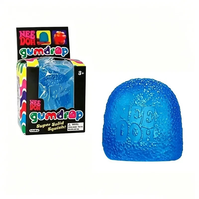 Authentic Nee Doh Gumdrop Super Solid Squish Needoh Gum Drop RARE