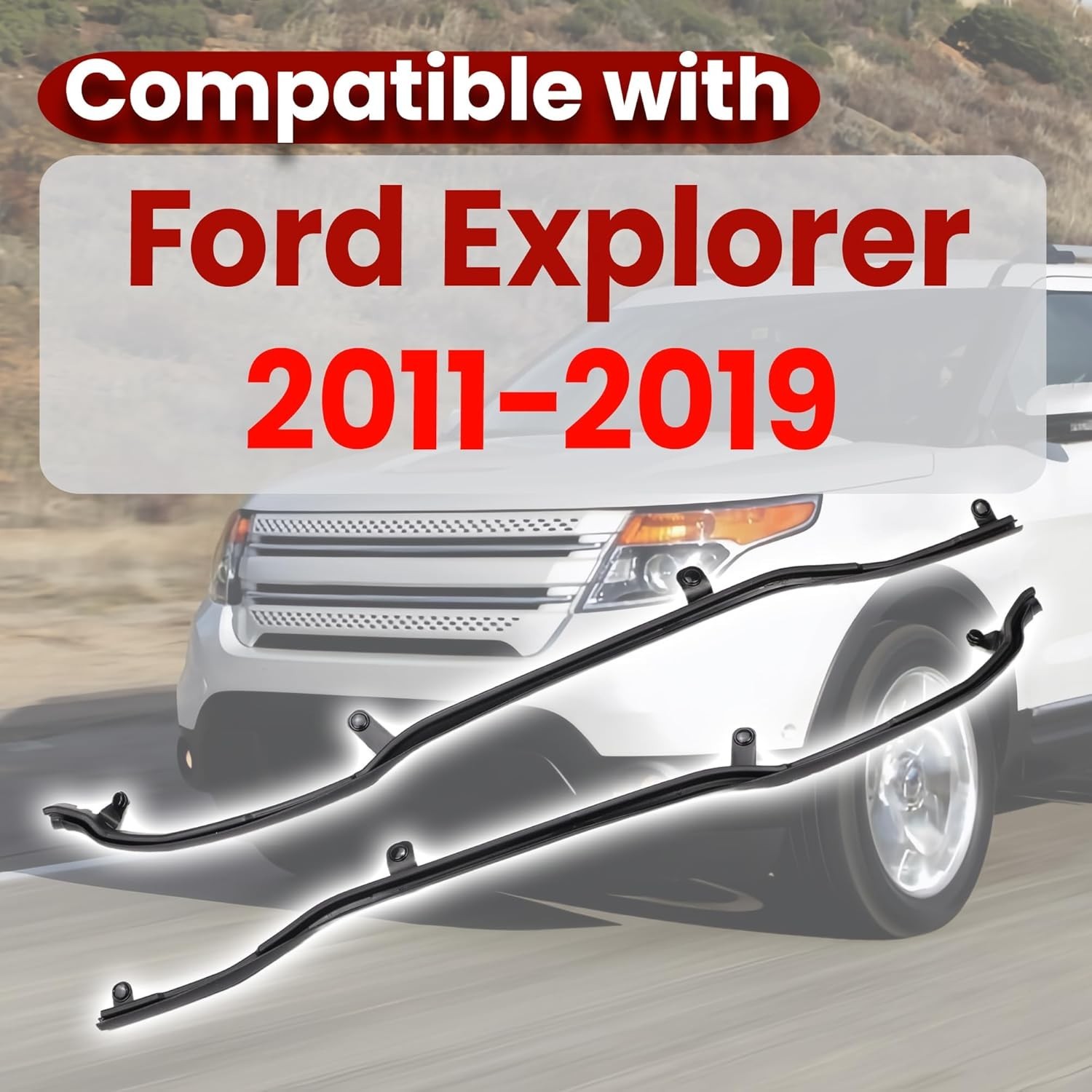 Weather Strip for Door Seal Stripping Compatible with Ford Explorer 2011 2012 20