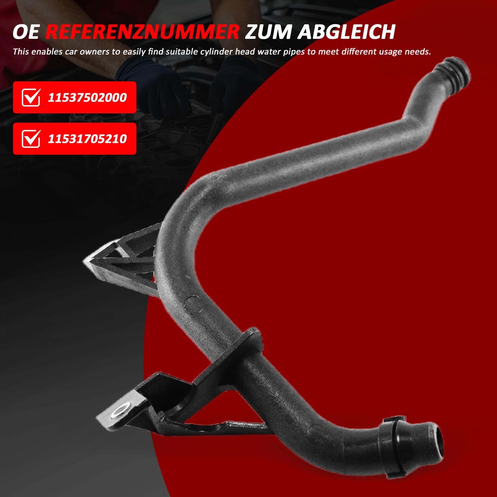 2 PCS Engine Coolant Pipe 2000-2006 For BMW E36 E39 E46 E85 320i 323i 325i 32…