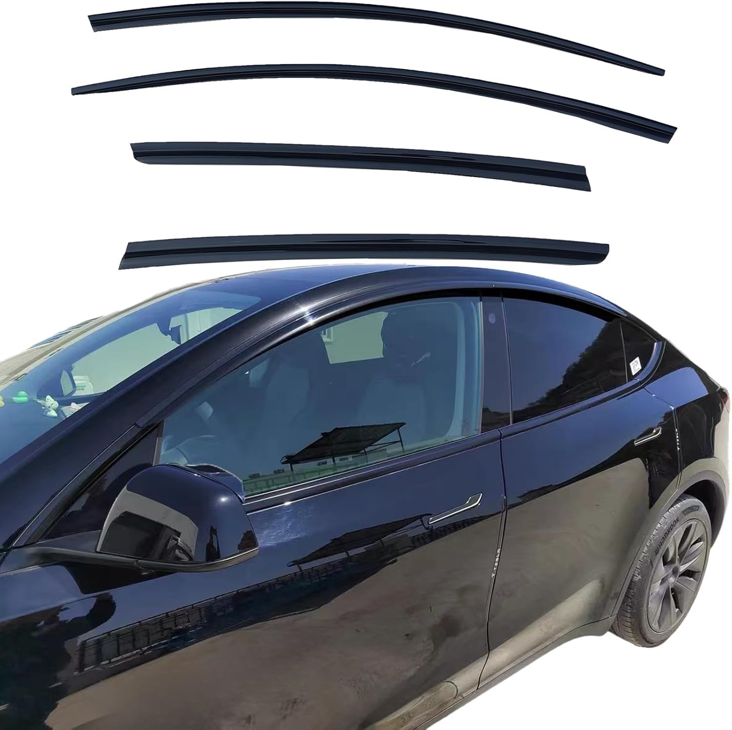 Rain Guards Window Visors for Tesla Model Y 2020 2021 2022 2023 2024 2025 | 4…