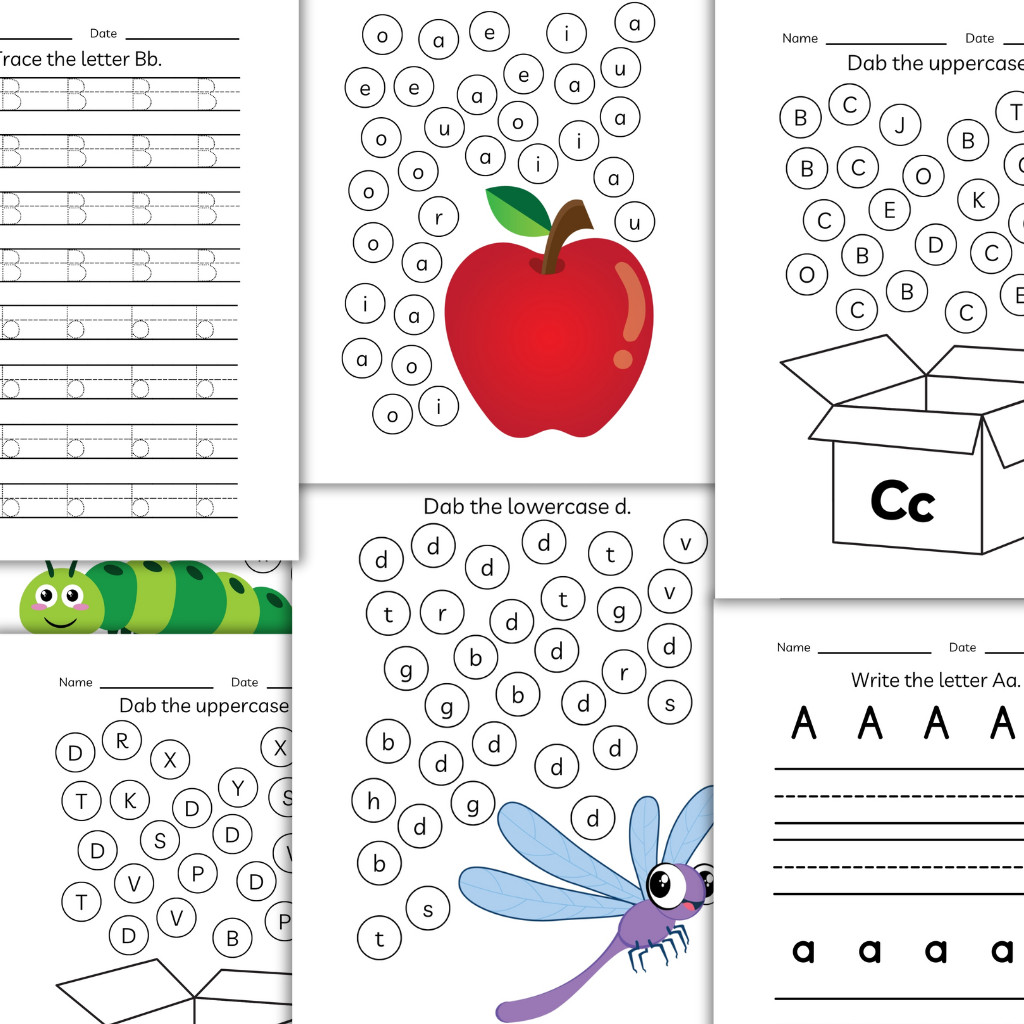 Preschool Alphabet workbook | ABC Learning Activities for Kids | Printable