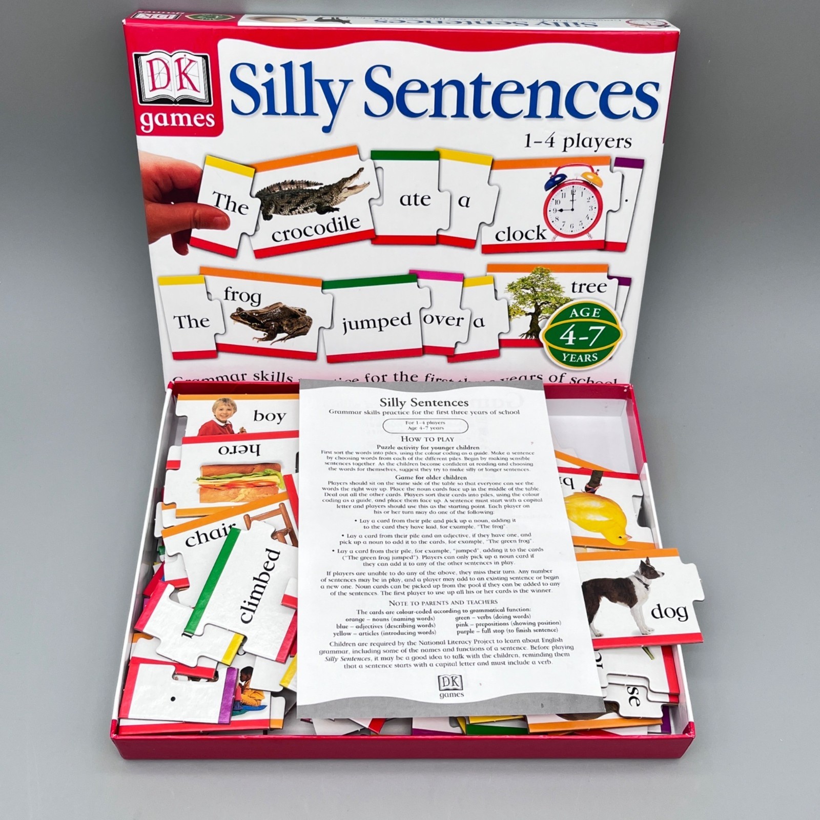 DK Games Silly Sentences Grammar Puzzle Game Educational Learning Tool Ages 4-7