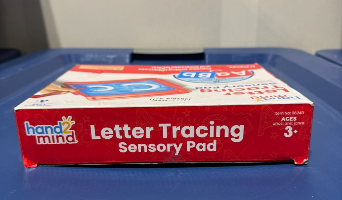Hand2mind Letter Tracing Sensory Pad Learning Toy (Read Below)