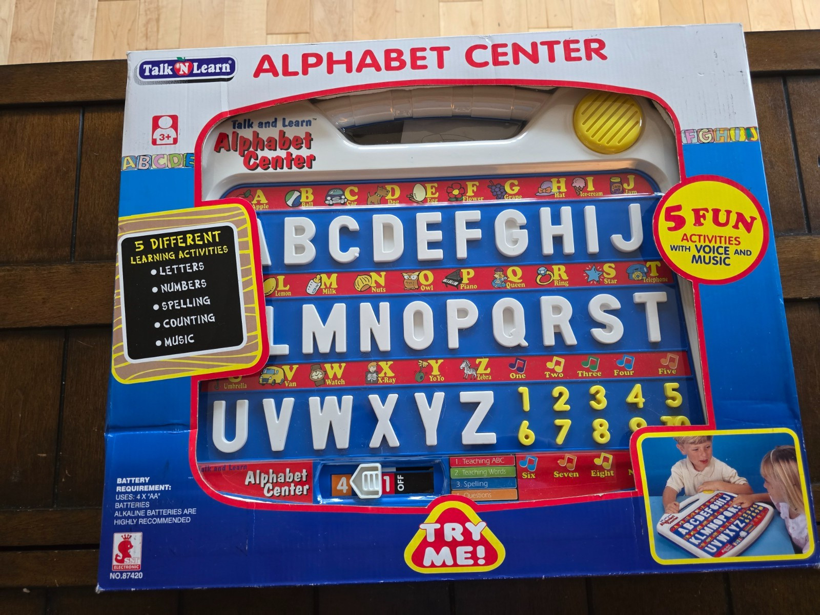 Vintage Talk ‘n Learn Alphabet Center Electronic Educational Center New