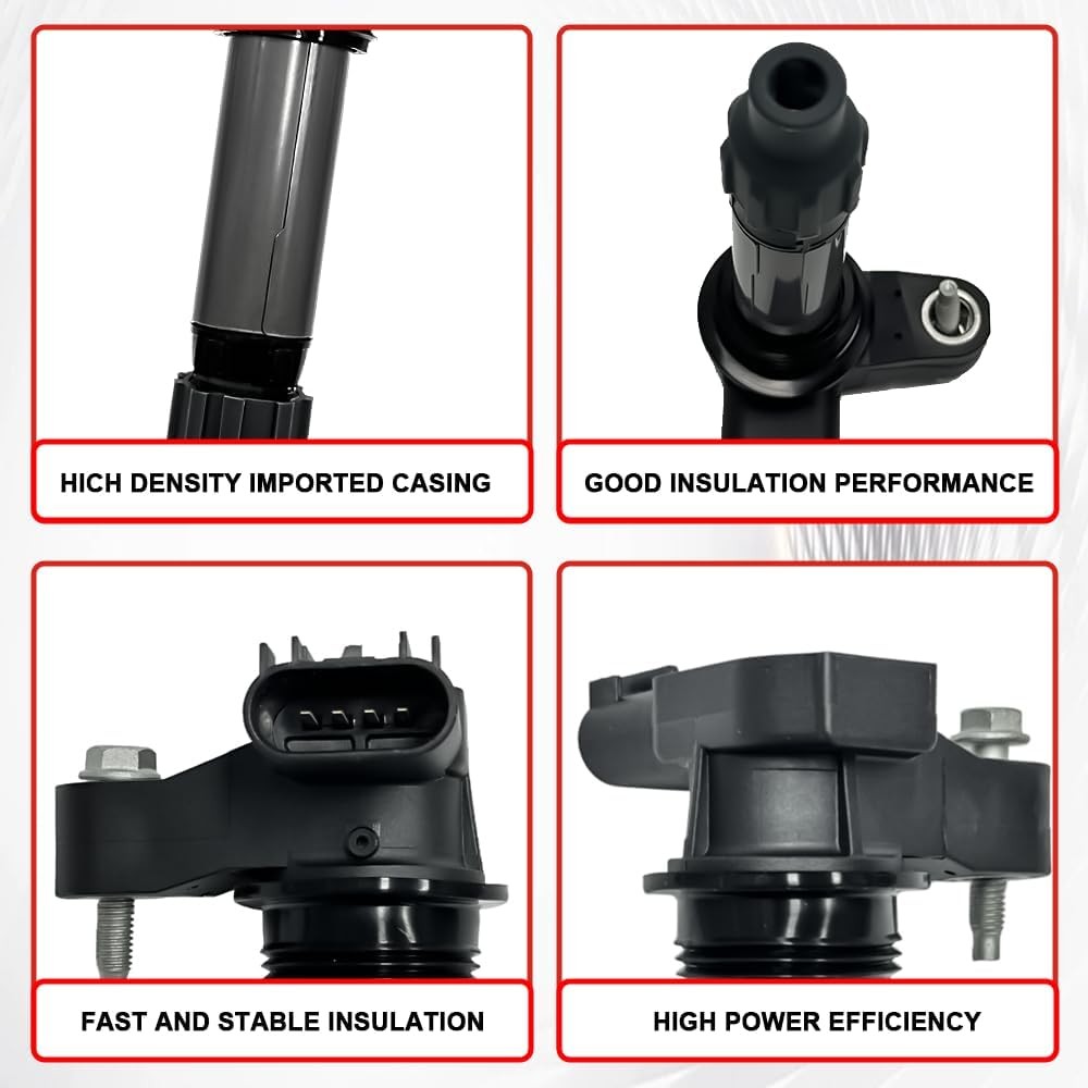 UF569 Ignition Coil Pack and 6509 Iridium Spark Plugs Compatible with Chevy