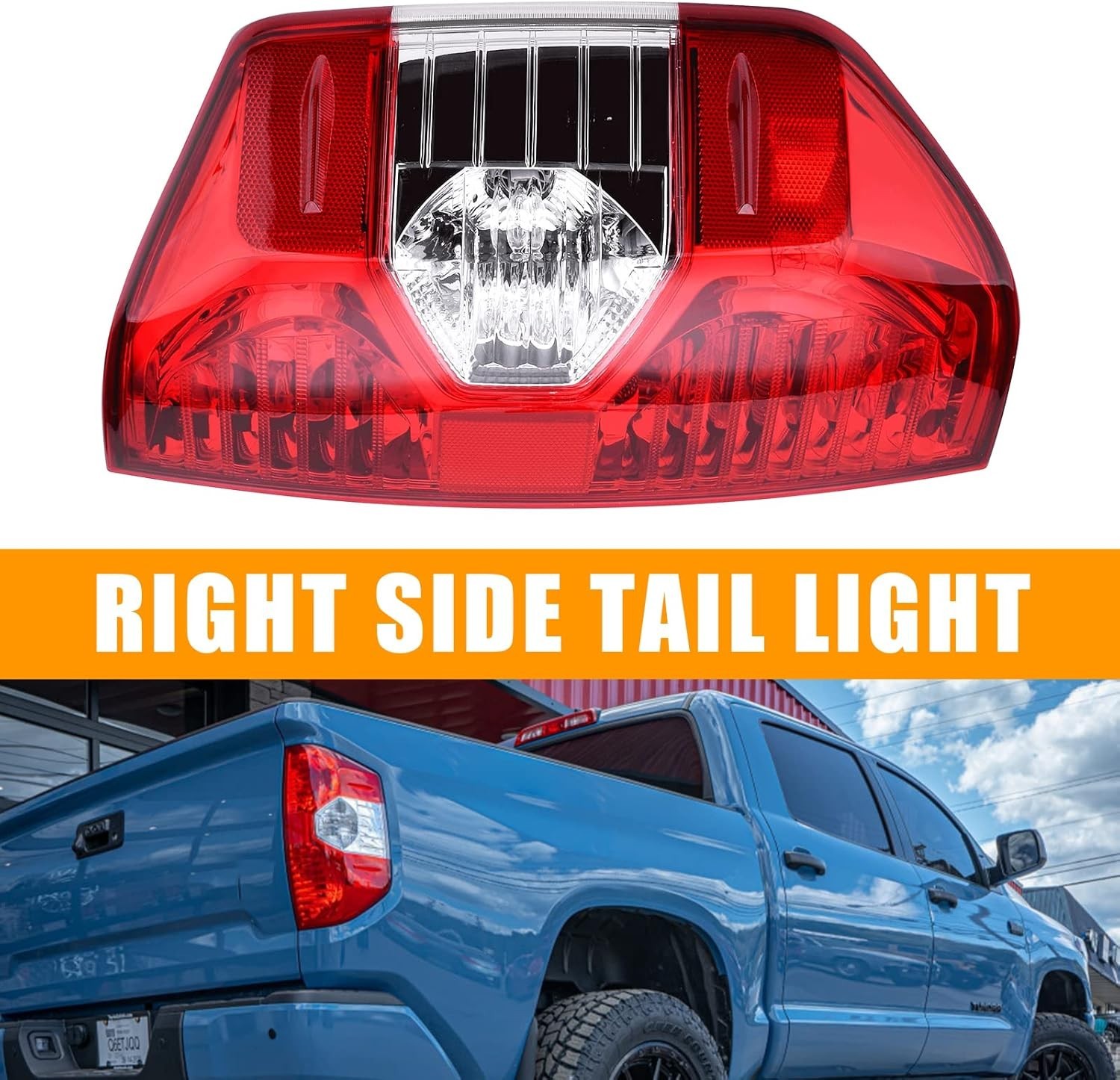 14-21 Toyota Tundra Tail Light Right Passenger Side Red Housing Brake Turn