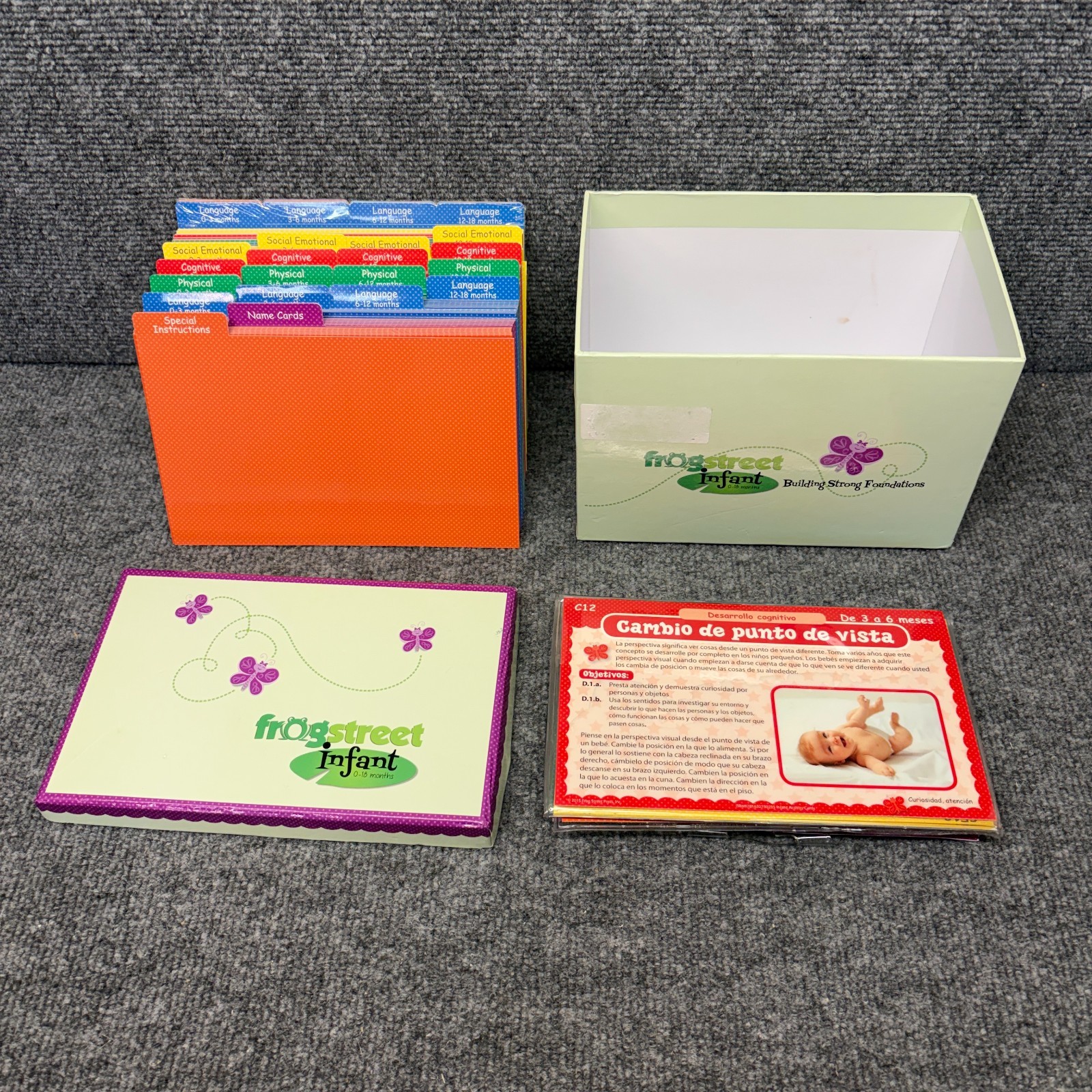 Frog Street Infant Photo Activity Cards Set 0-18 Months Home School Curriculum