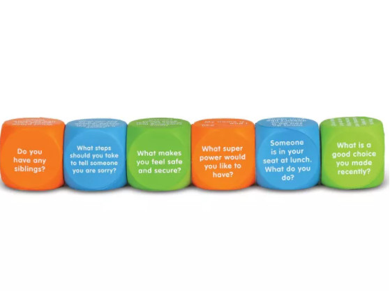 Learning Resources Let’s Talk Cubes 6 Cubes Social Skills Ages 5+ Grades K+