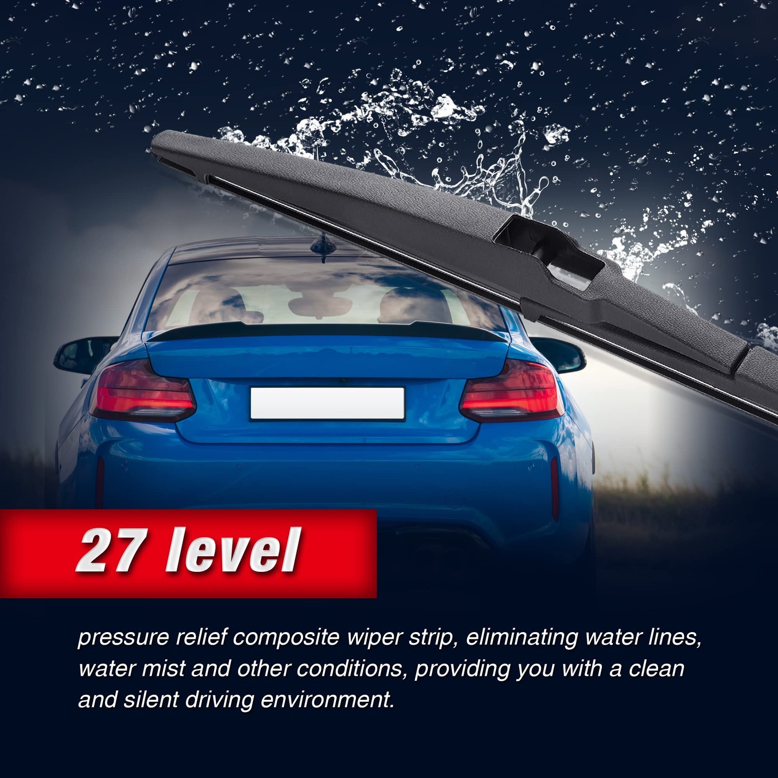 12″ Rear Wiper Blade Replacement for Toyota RAV4 2023-2019,2012-2001 Highland…