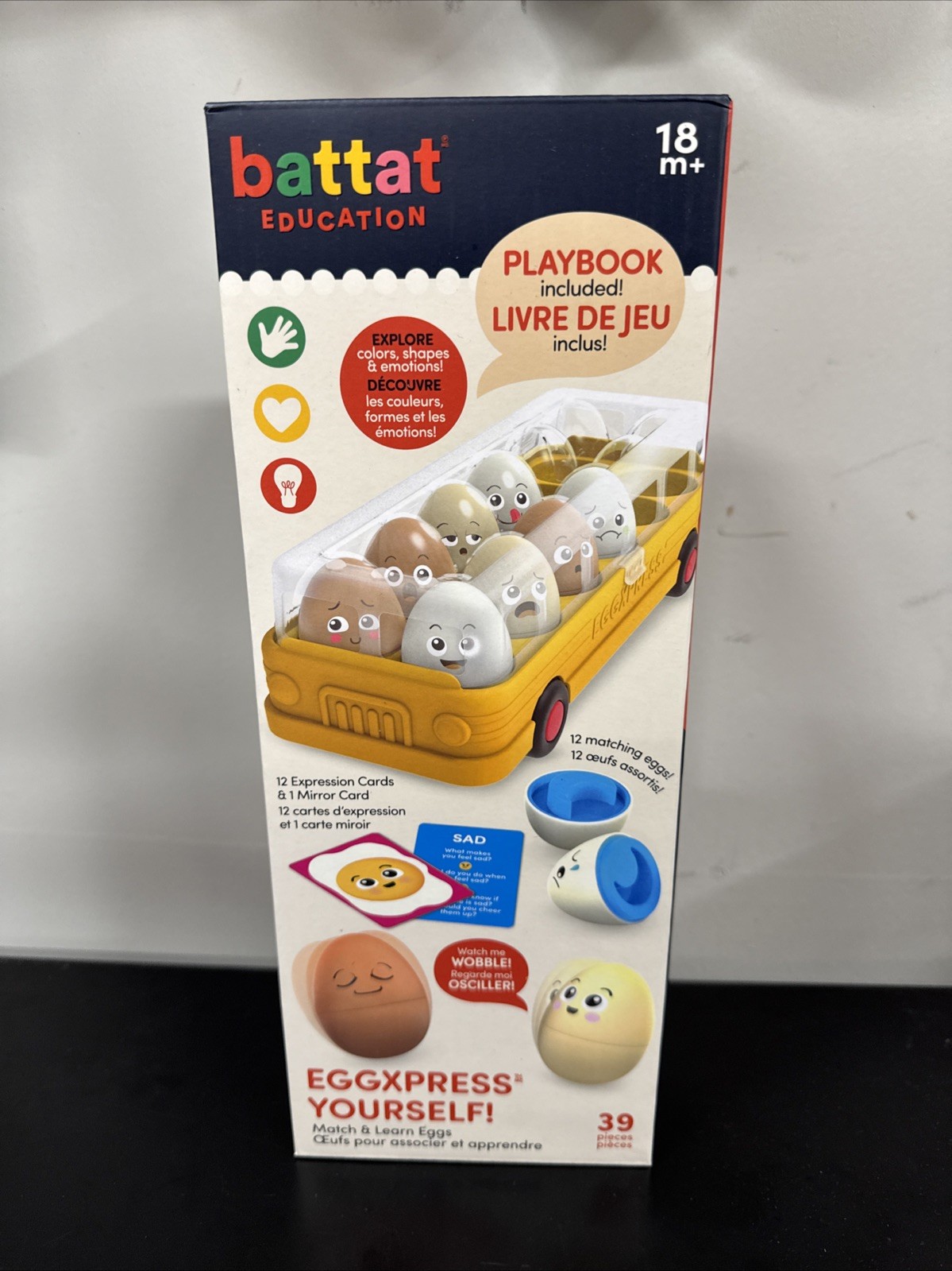 Battat Education EggXpress Yourself! Match & Learn Eggs: Shapes &