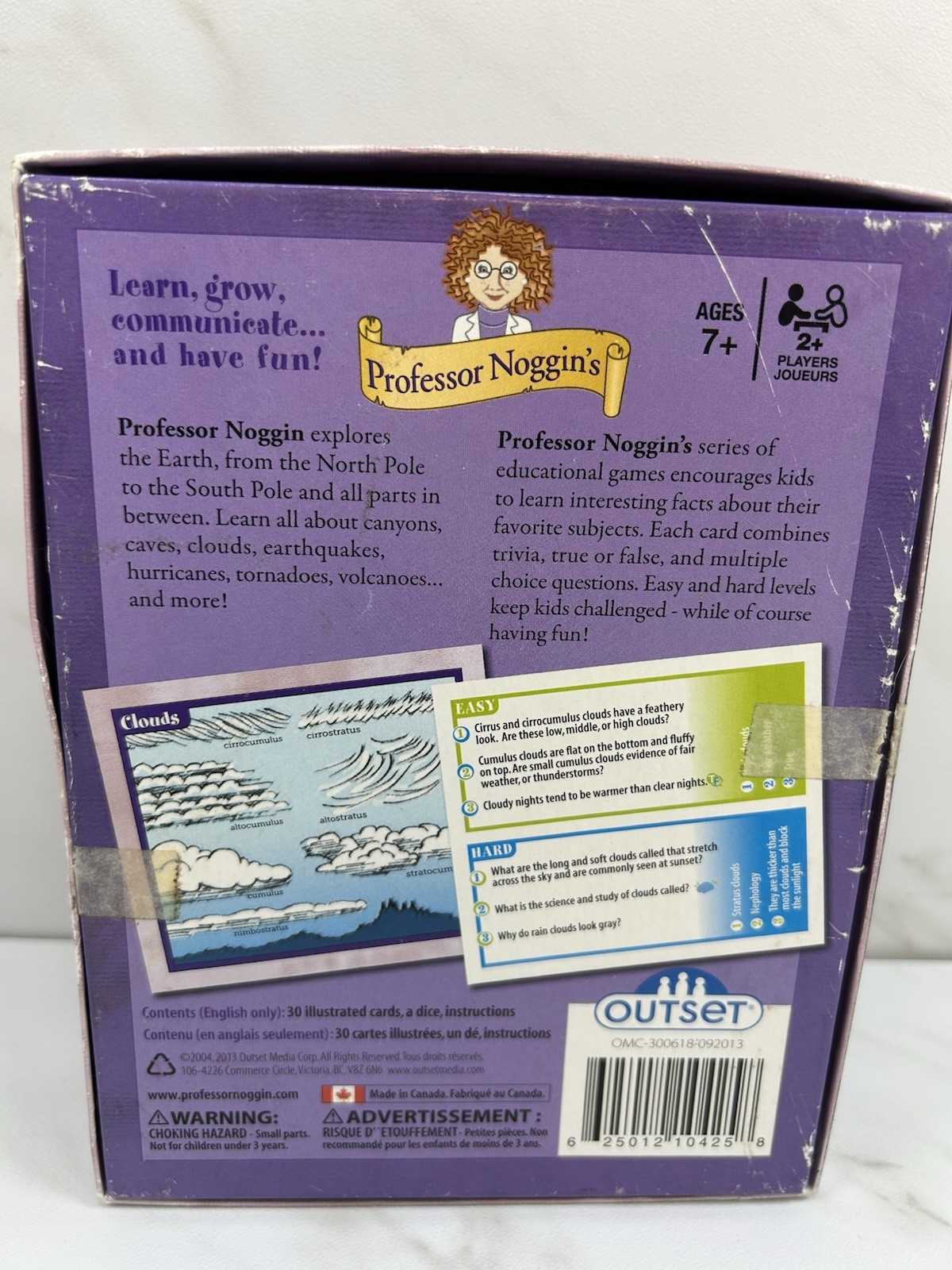 Professor Noggins Earth Science Card Game Ages 7 and Up Educational Learning Fun
