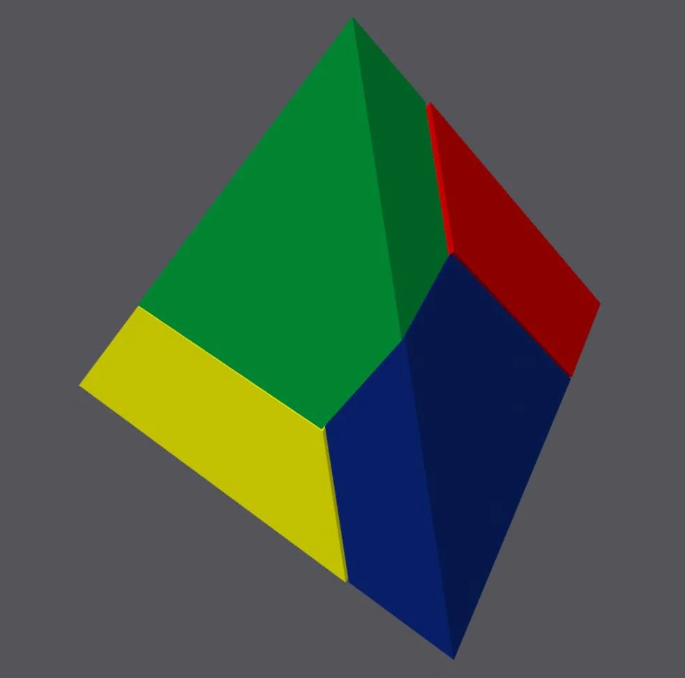 Tetrahedron Pyramid Puzzle 4-Piece – Hard Brain Teaser, Great Gift For