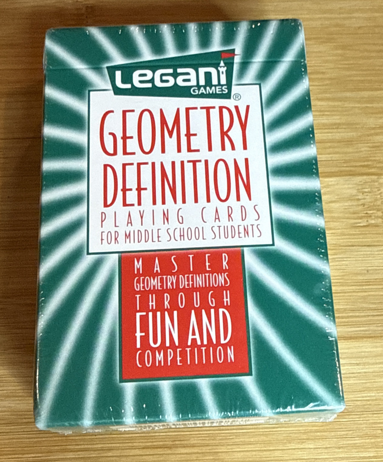 Legani Geometry Definition Playing Cards Master Definitions Middle School NEW