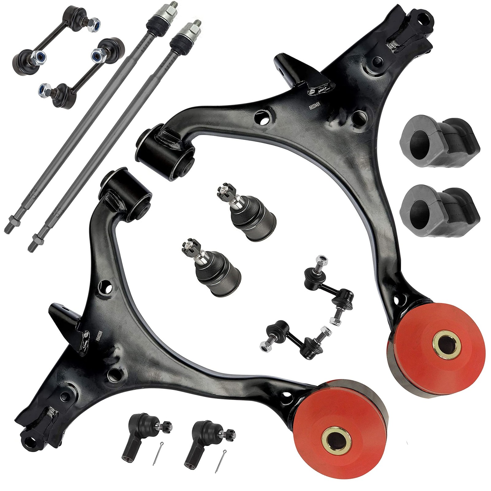 14PC Front Lower Control Arm Suspension Kit FITS 2001-2005 Honda Civic Exclud…