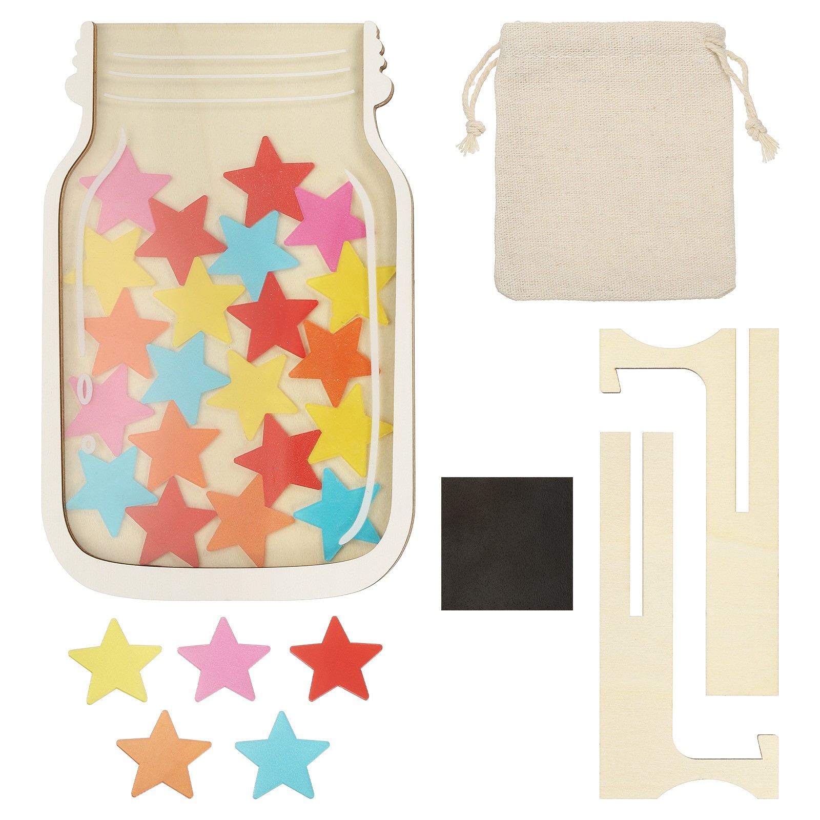 Reward Jar Colorful Star Jar Reward Chart for , Mixed Color