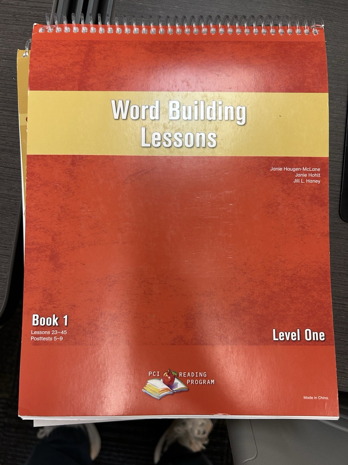 PCI Reading Program Level One Word Building Lessons Book 1, Reading/Phonics