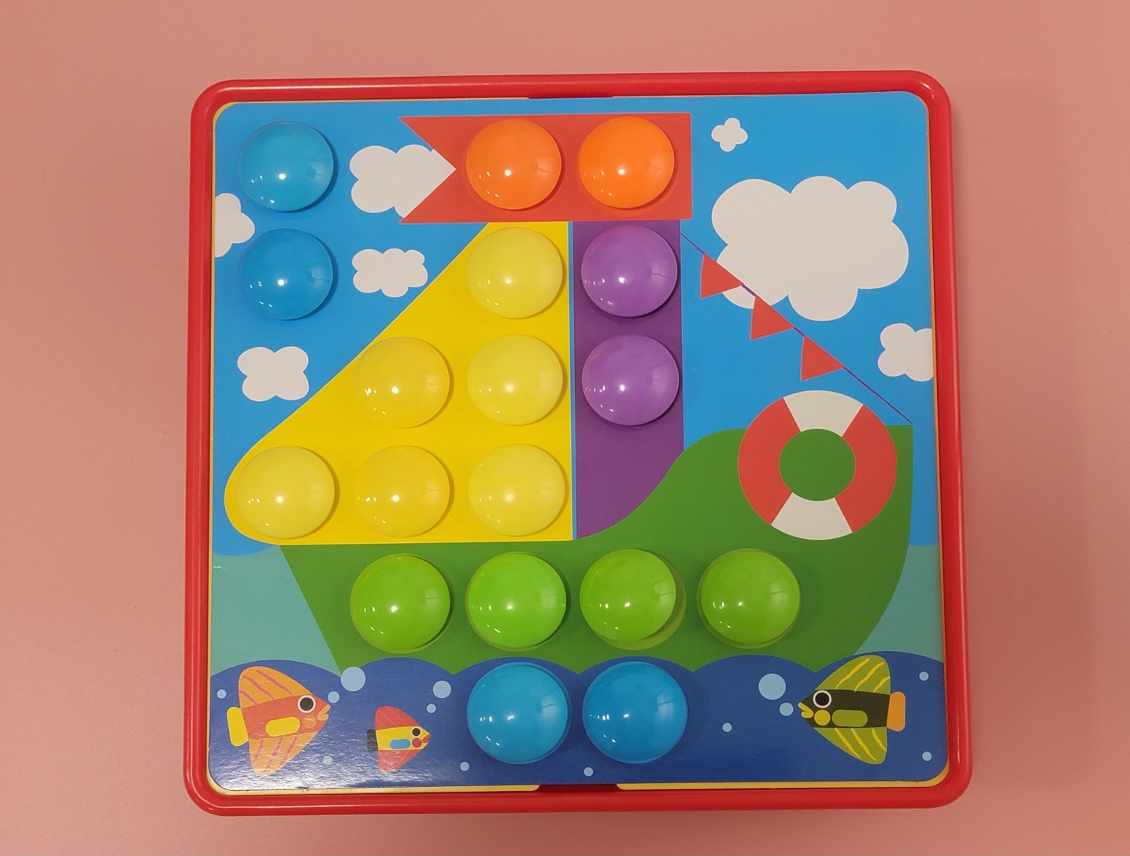 Button Art Activity Set STEM toy for preschool, used good condition