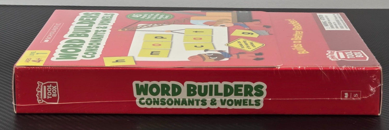 Little Red Tool Box Word Builders Consonants & Vowels 45 Magnetic Foam Tiles
