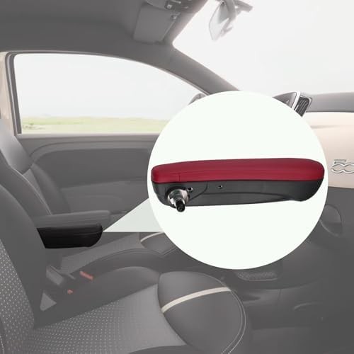 Front Right Passenger Side Seat Armrest Adjustable Arm Rest Red Compatible with