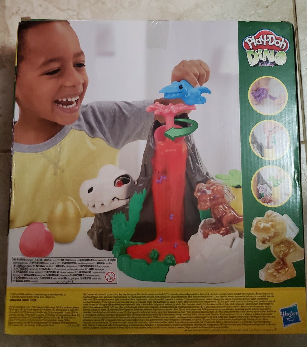 Play-Doh Slime Dino Crew Lava Bones Island Volcano Playset New in Sealed Box