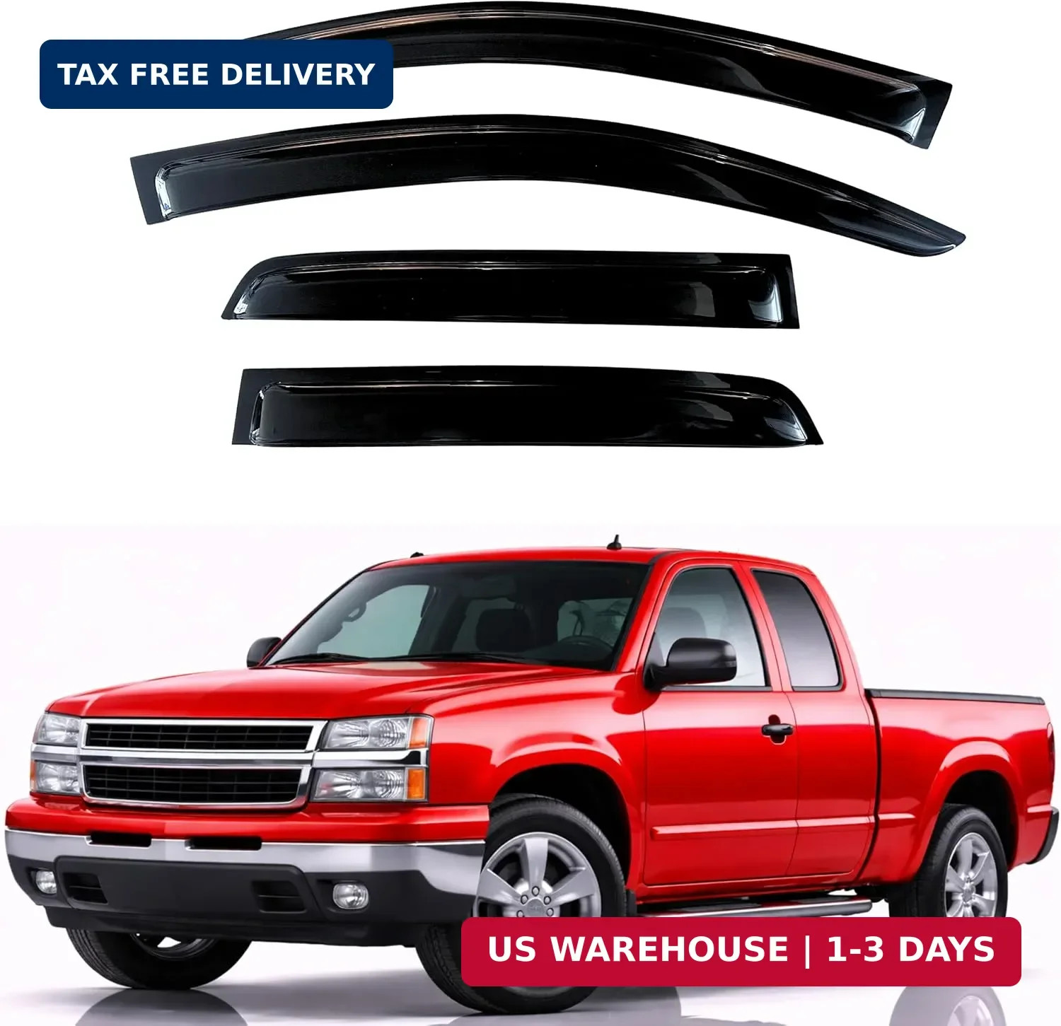 Rain Guards for 1999-2006 Chevrolet Silverado/GMC Sierra 1500/2500HD/3500HD