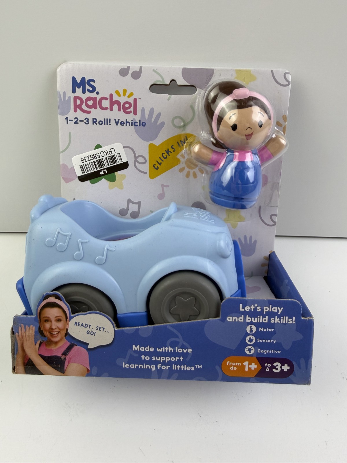 Spin Master Ms. Rachel “1-2-3 Roll! Vehicle Learn & Grow For Kids Age 1 to 3+