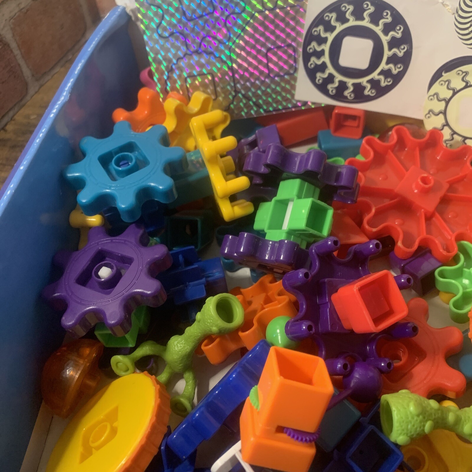 COMPLETE Wacky Wigglers 127pc Buliding Set Motorized WORK Gears Creatures Lights