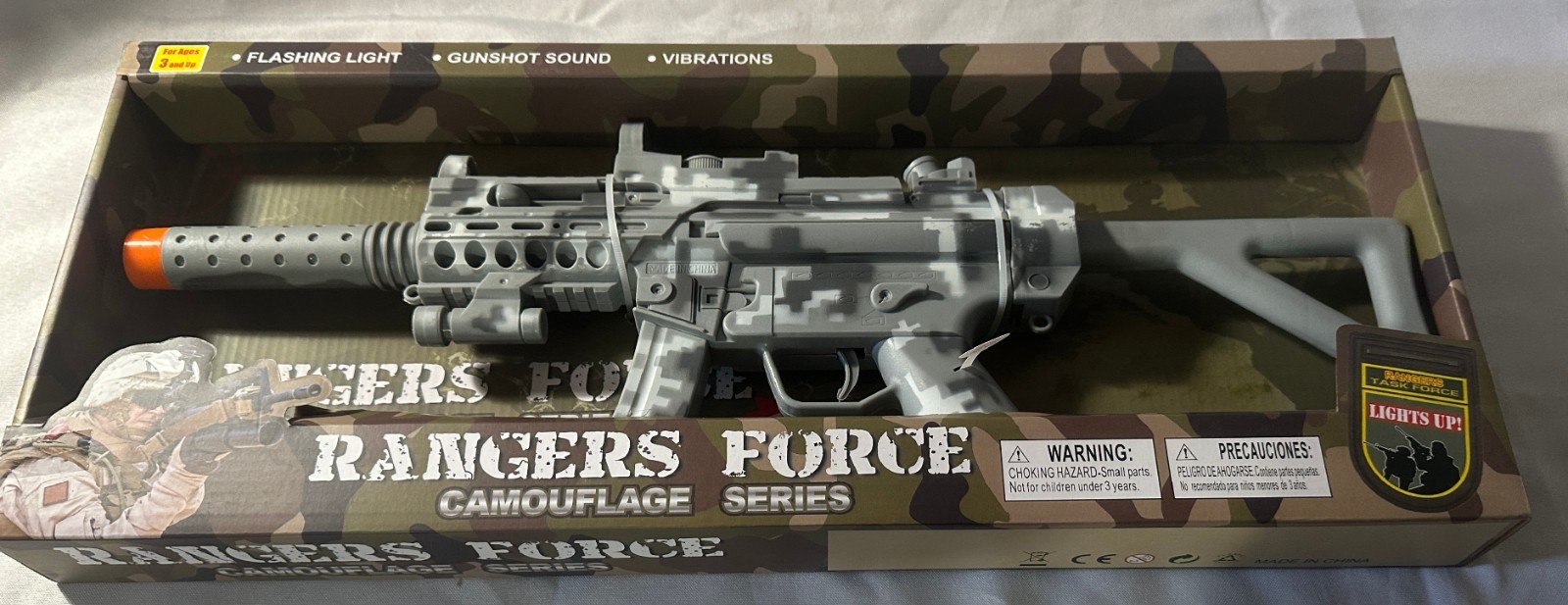 Rangers Force Camouflage Series toy gun Mozlly Light Up Military Combat Force