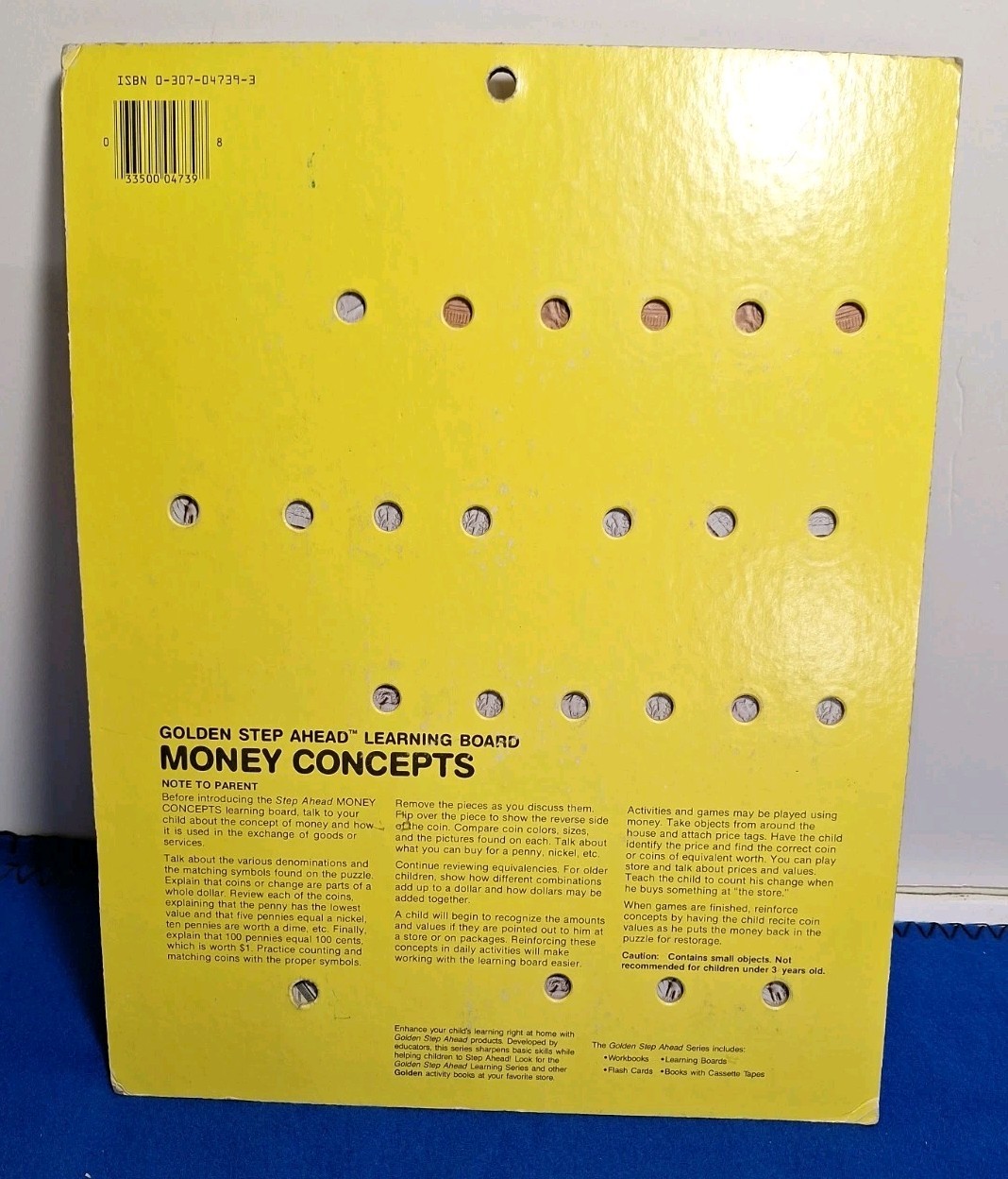 1985 Collectors Vintage Golden Step Ahead learning Puzzle Fun with Money 4739-1