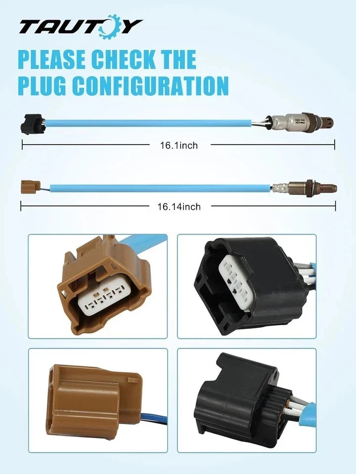 2PCS 234-4905 234-9133 O2 Oxygen Sensor Upstream Downstream (2.5L L4) for Nissan