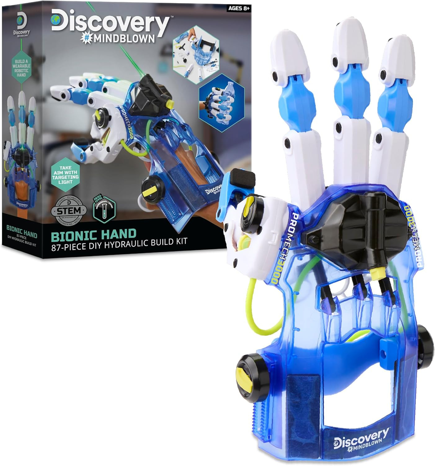 Bionic Hand Robotics Kit – 87-Piece DIY STEM Toy for Kids| Build Your Own Wearab