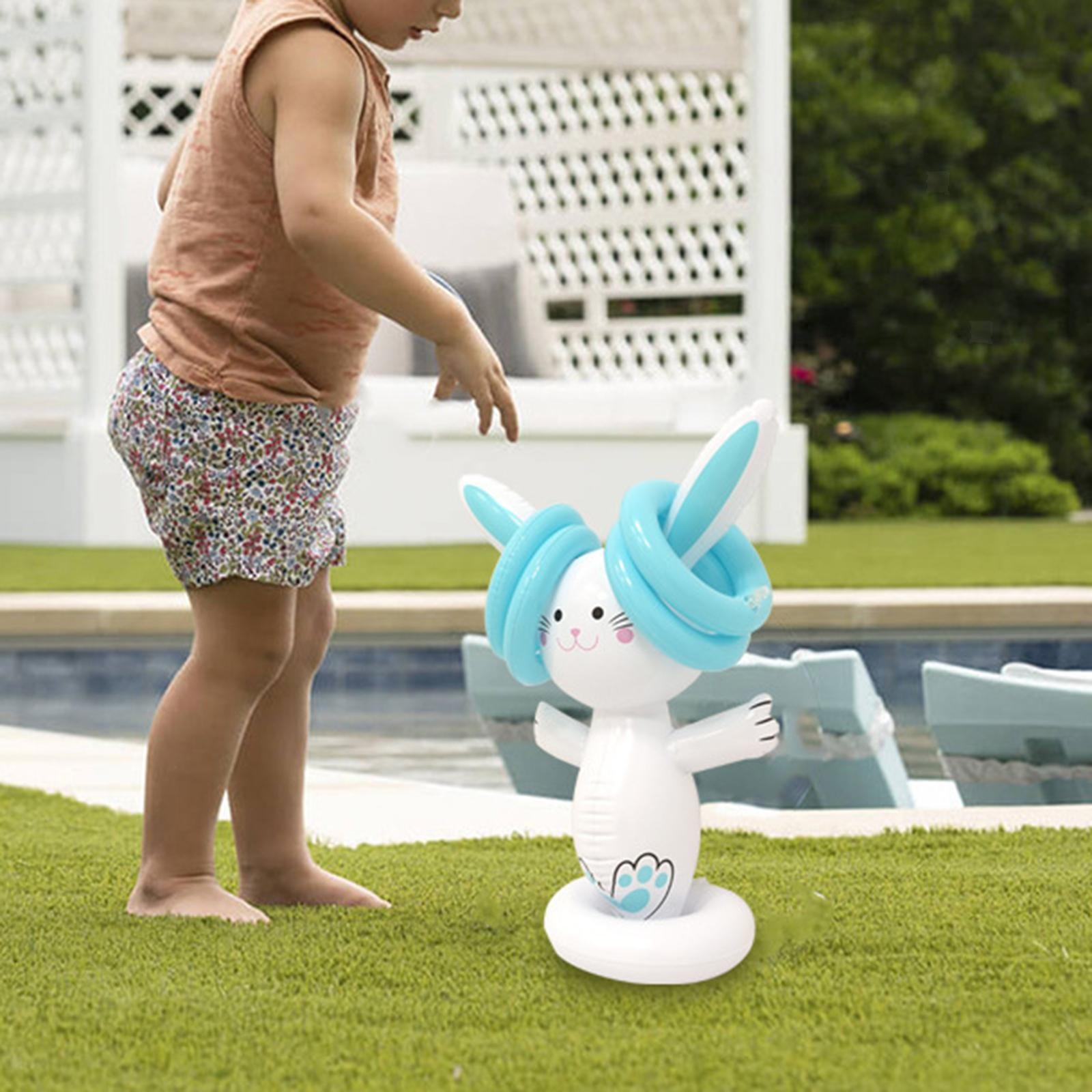 Inflatable Tossing Rings Toy Sport Funny Toy Outdoor Swimming Pool Toss Toy