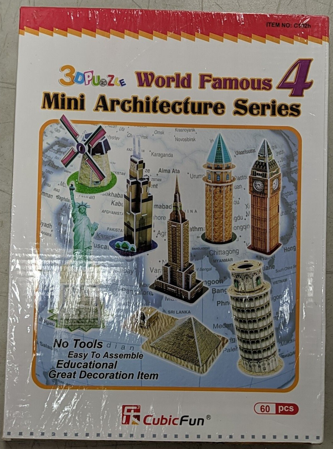 3D Puzzle World Famous Mini Architecture Series 4 NEW Cubic Fun 60 pcs Big Ben