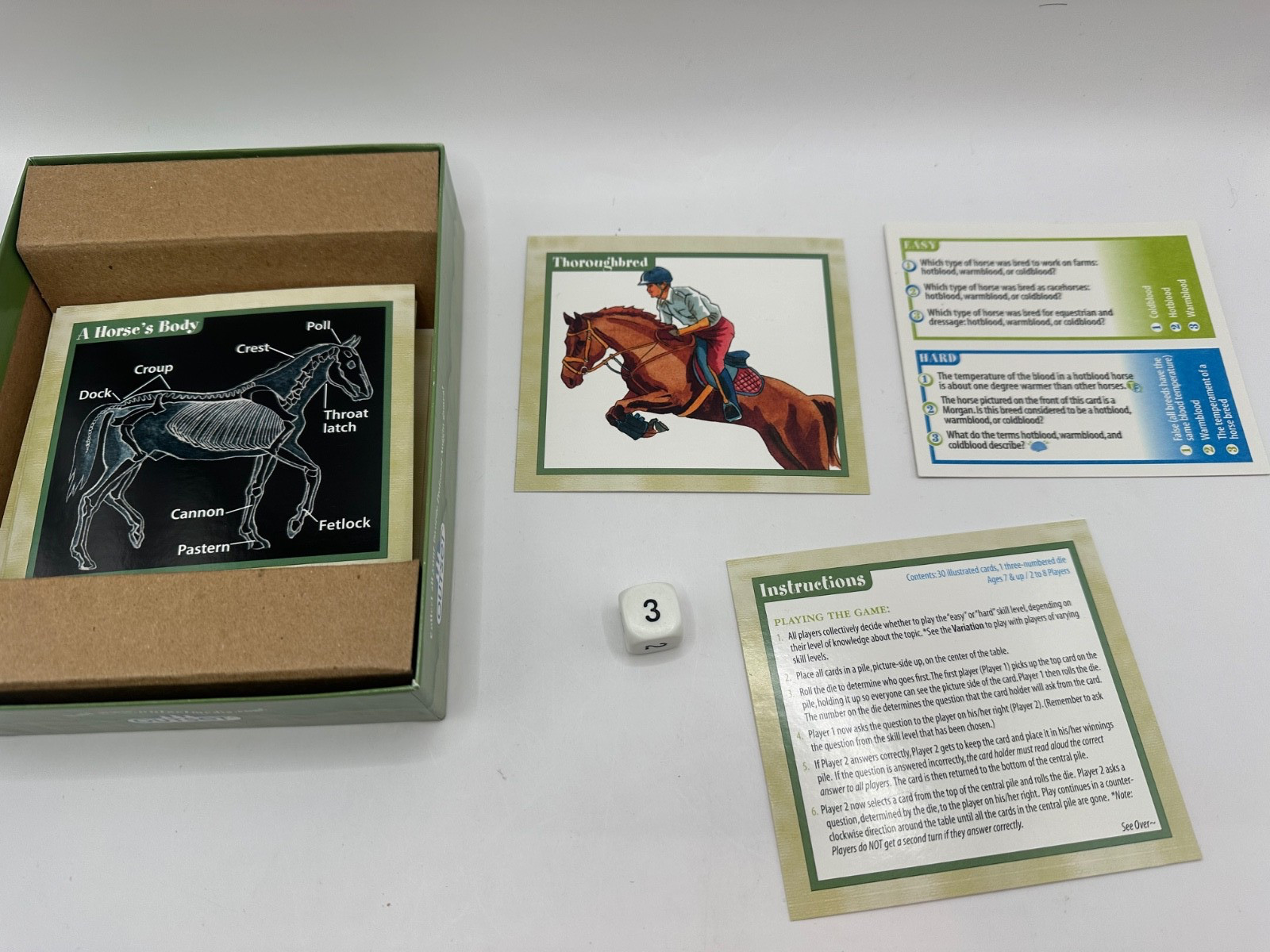 Lot of 4 Professor Noggin Card Games Science Insects Spider Outer Space Horses