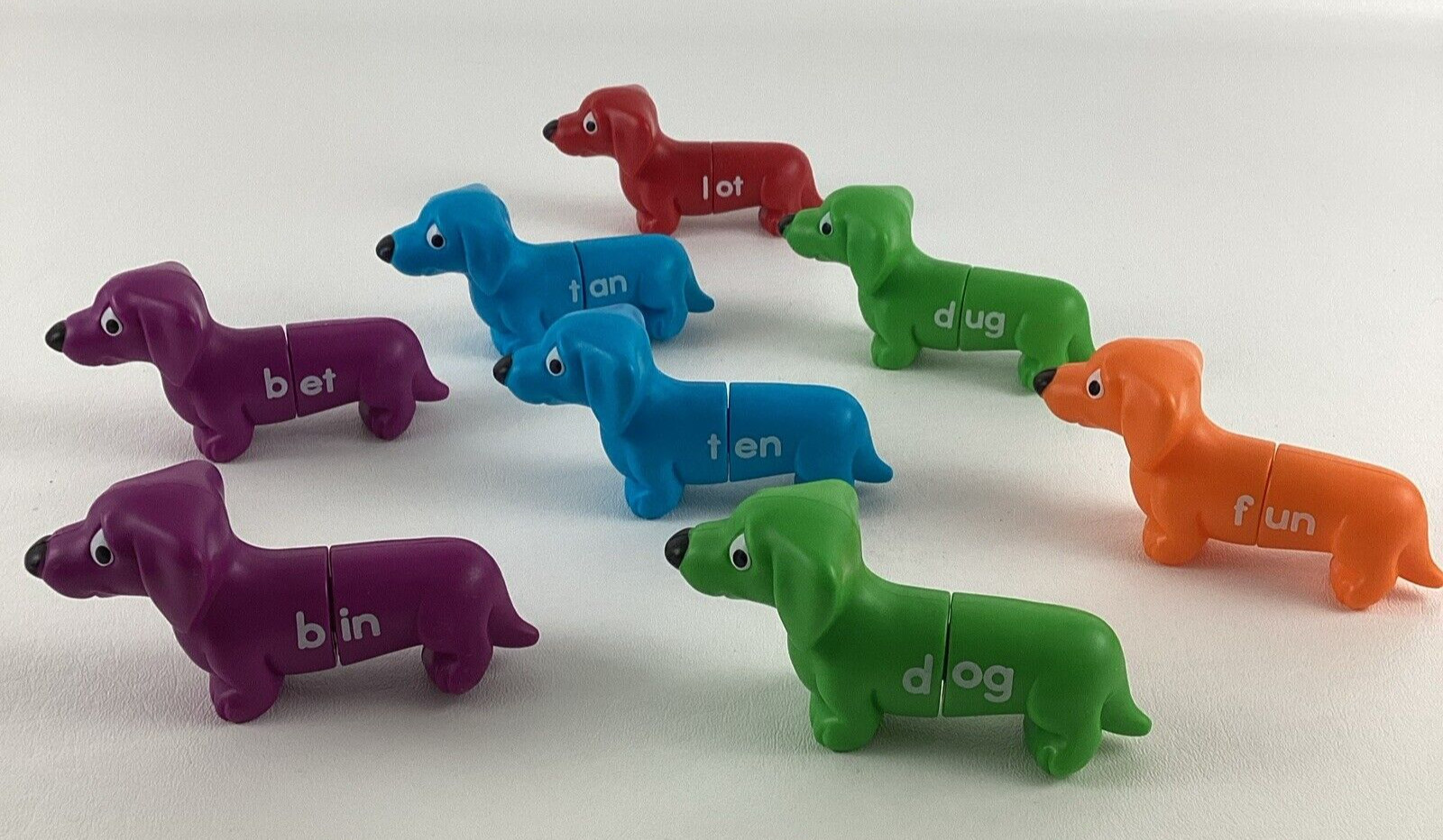 Learning Resources Snap N Learn Rhyming Pups Vocabulary Weiner Dog Pop Apart Toy
