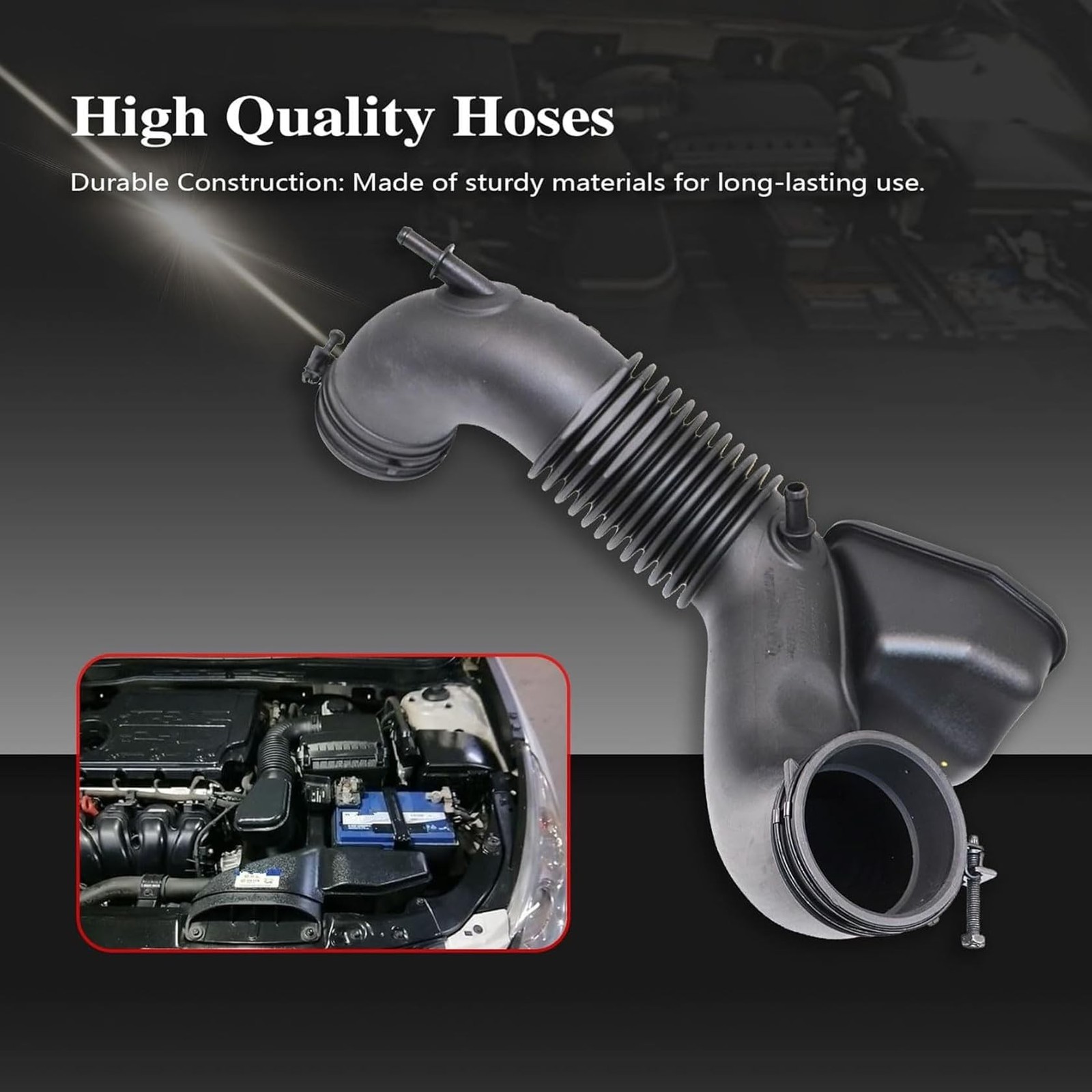 FZJDSD Air Cleaner Intake Tube Hose Compatible with Hyundai Sonata 2.4L 2011 …
