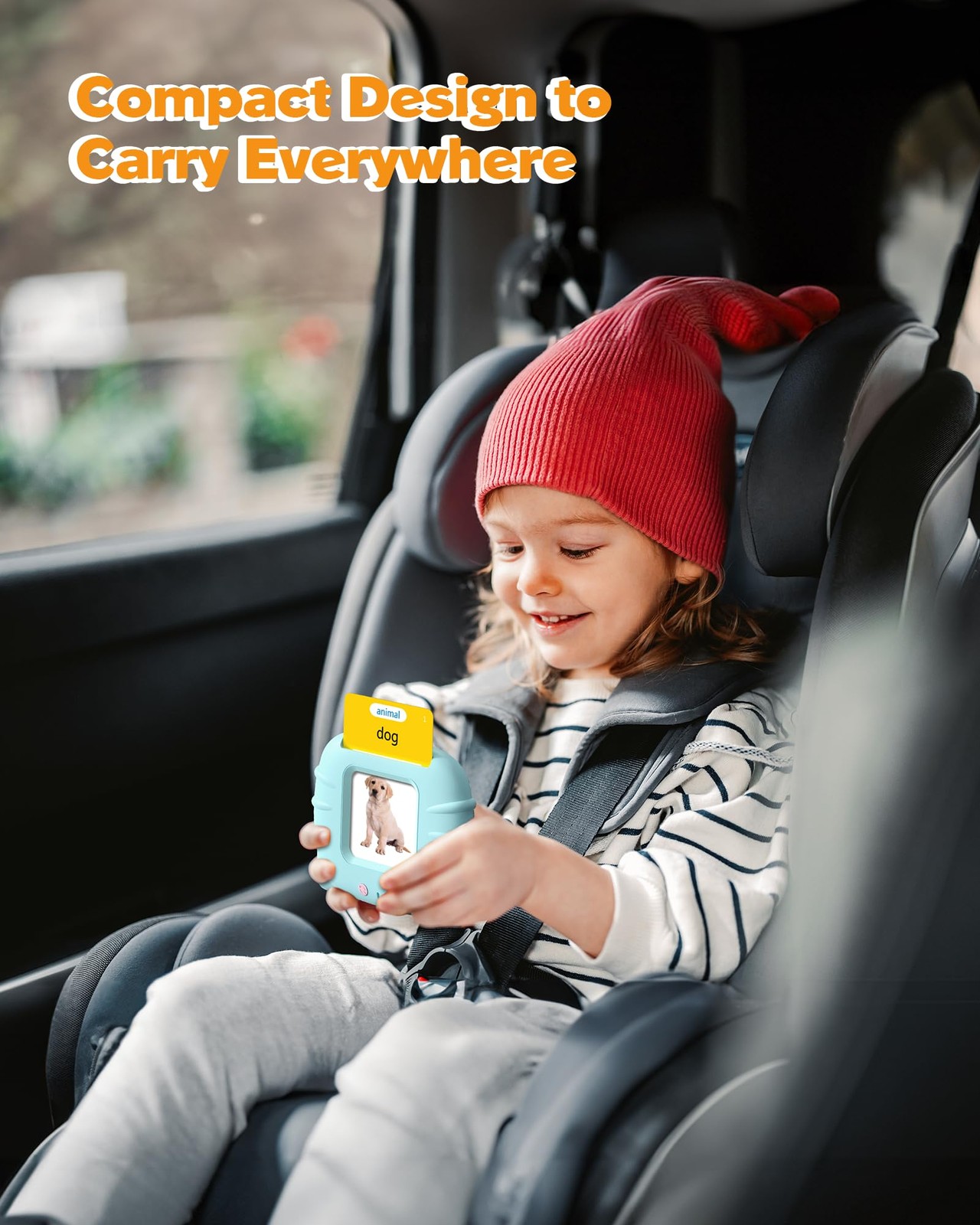 Airbition Talking Flash Cards for Toddlers 1 2 3 224 Words English Blue, Blue