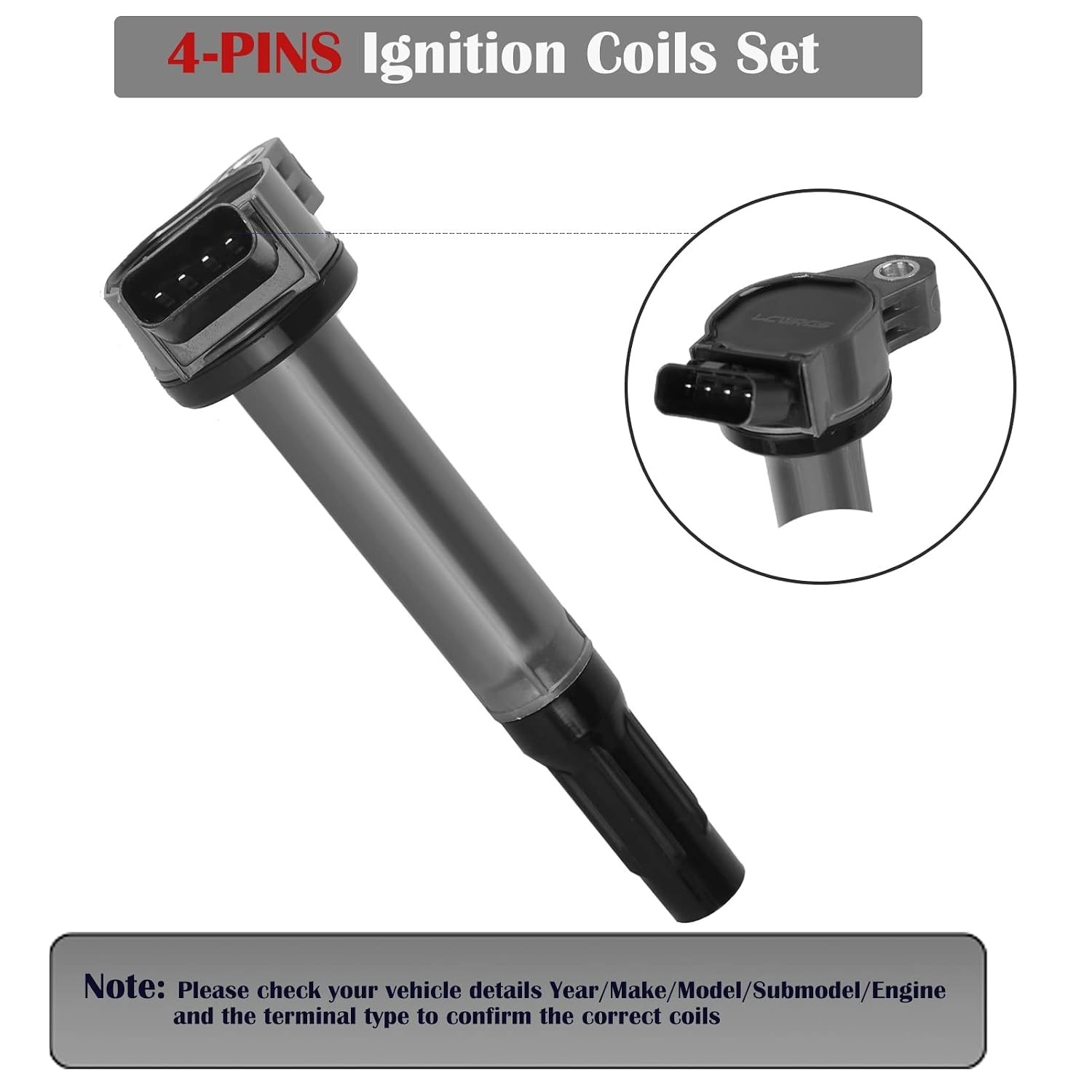Ignition Coil Pack for 3.5L V6 Toyota Sienna Avalon Camry Highlander Rav4 Venza