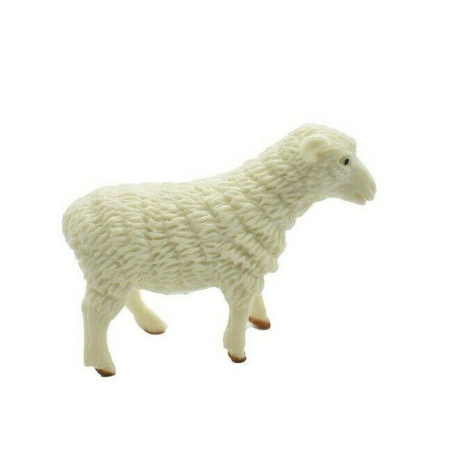 Sheep, Lamb Ewe Realistic Small Toy Model Plastic Replica Farm Animal, 2″ F4153