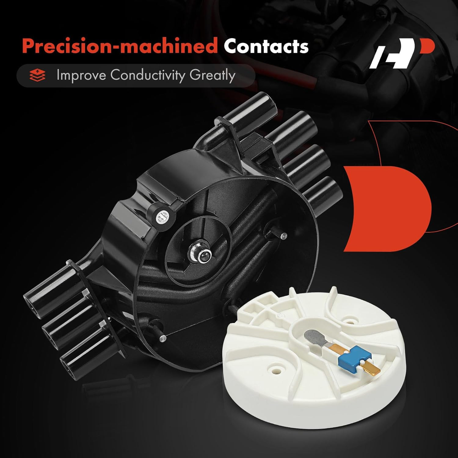 Ignition Distributor Cap Compatible with GMC, Chevy & Isuzu Vehicles