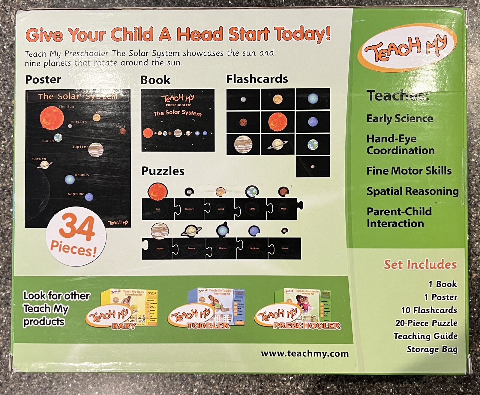 Teach My Preschooler The Solar System – 810754000184 – Ages 3+ yrs. ** Brand New