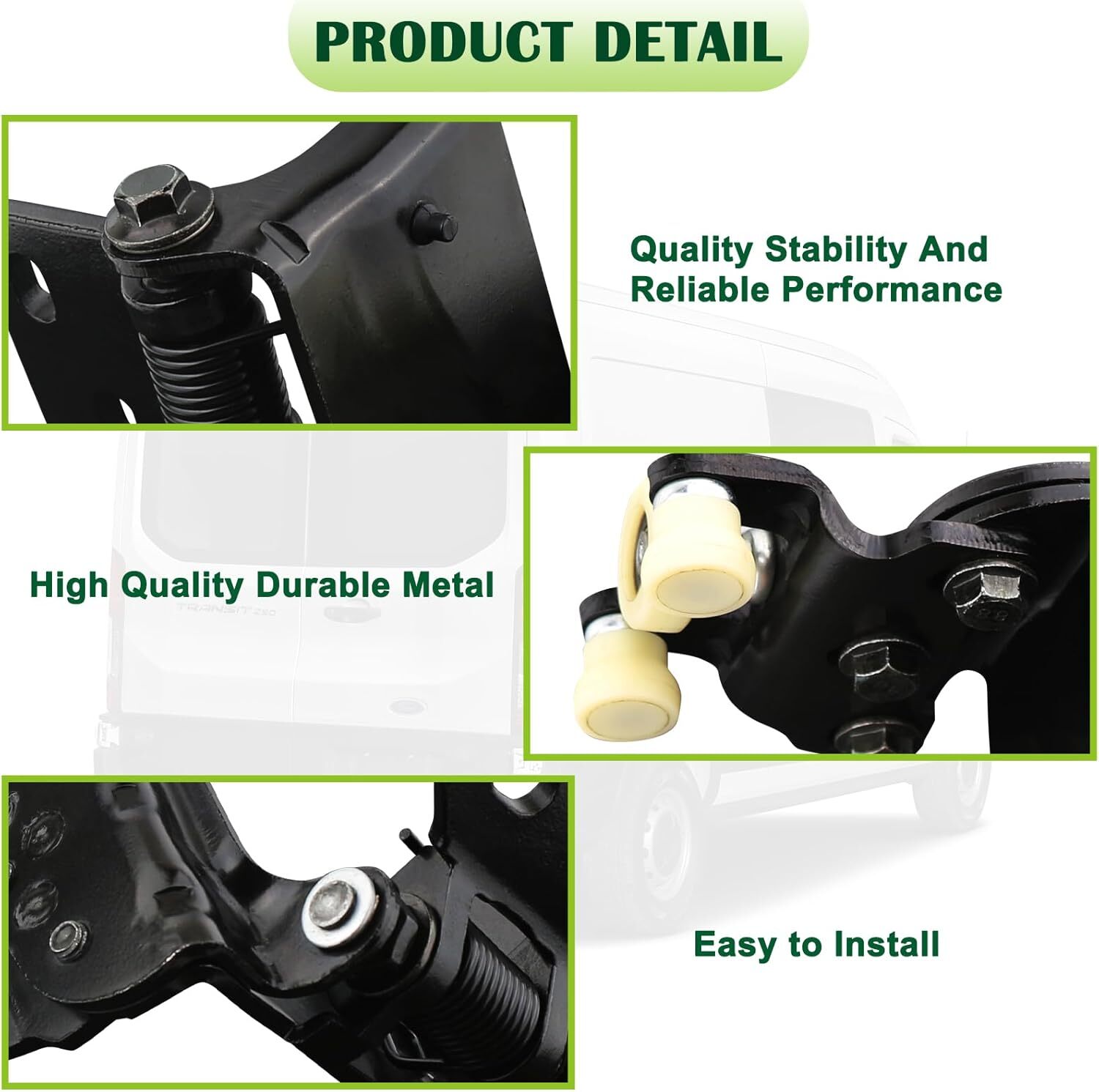 Right Side Cargo Sliding Door Roller Middle Side Compatible with 2015-2019 Ford