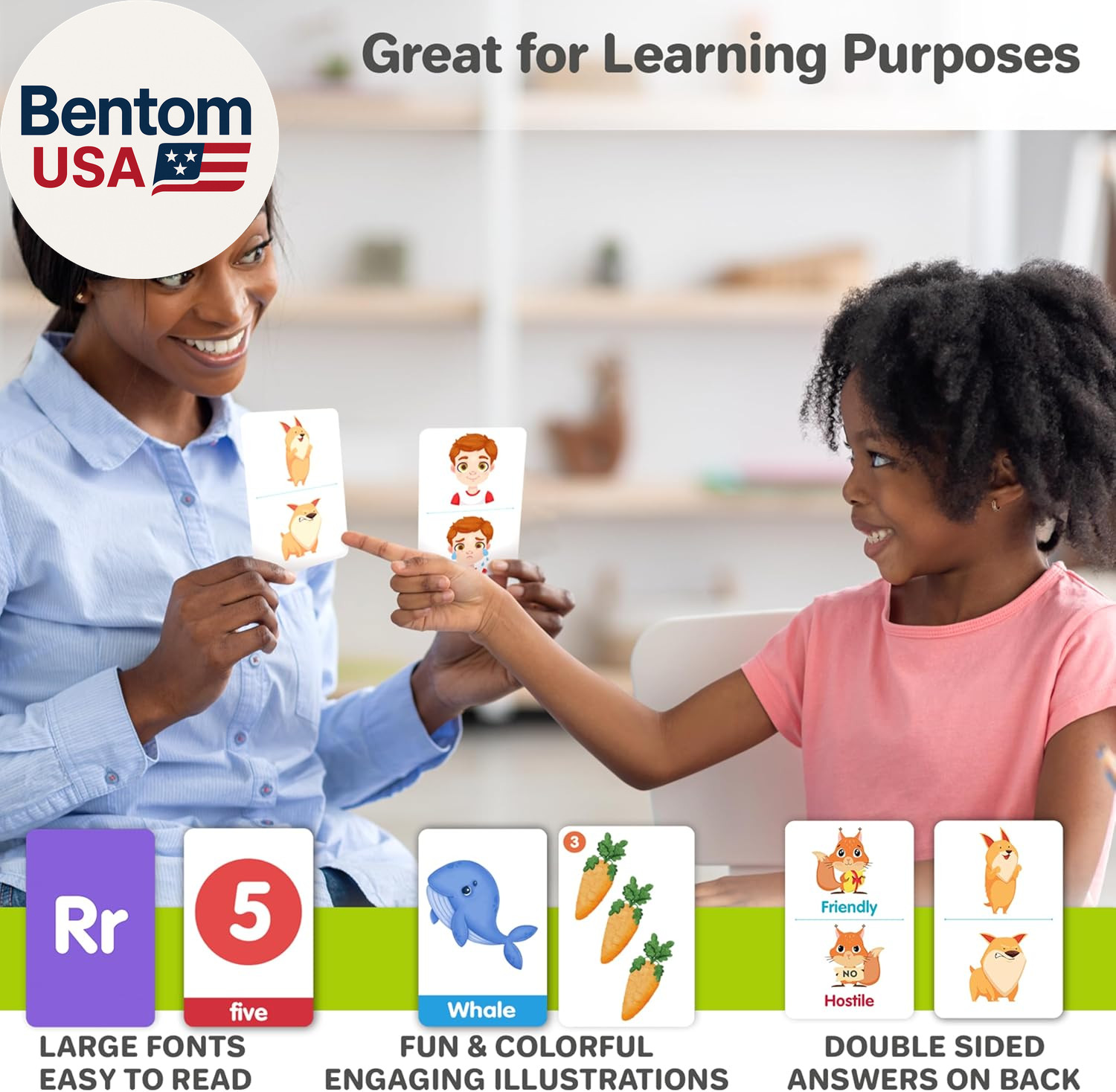 ABC Learning Flash Cards for Toddlers 2-4 Years Old – 60 Flashcards Toy for Kids