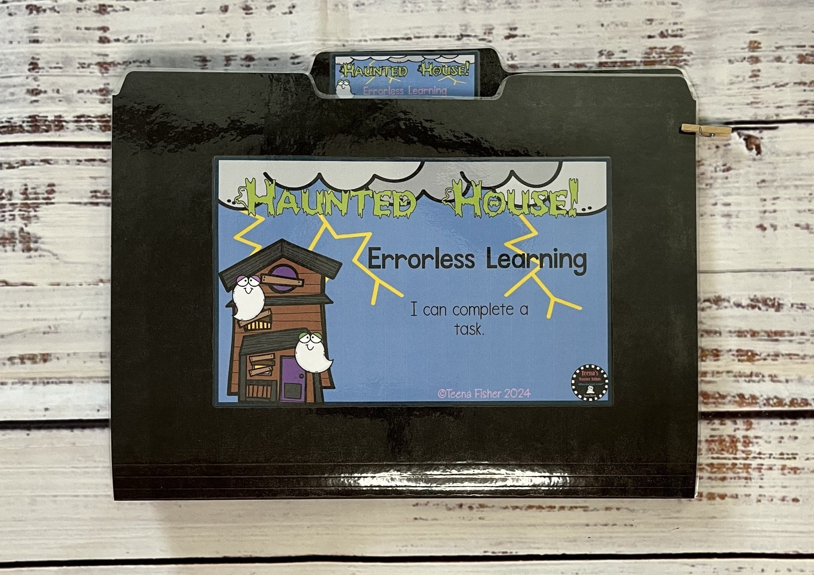Errorless Learning File Folder Game Halloween Special Education Autism Task Bag