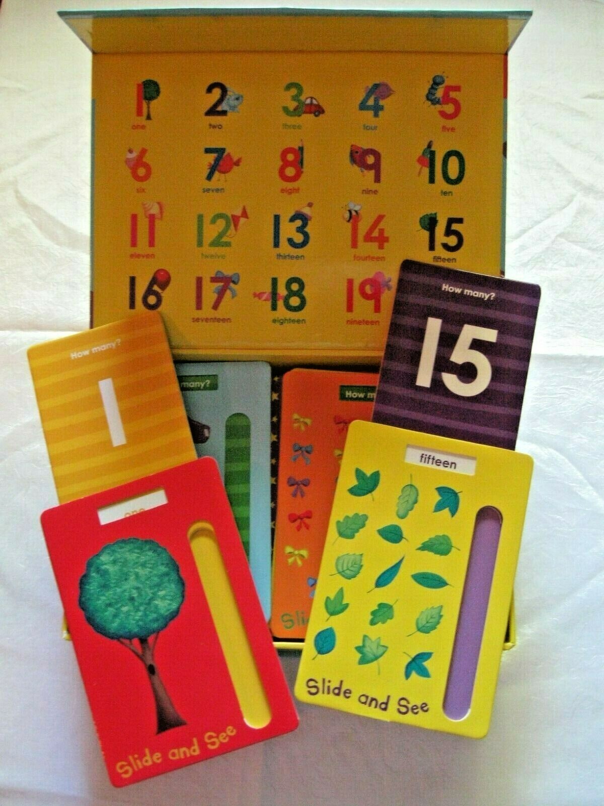 SLIDE & SEE NUMBERS Magi Kids Educational Study Cards Early Learning 2011 9:x-4
