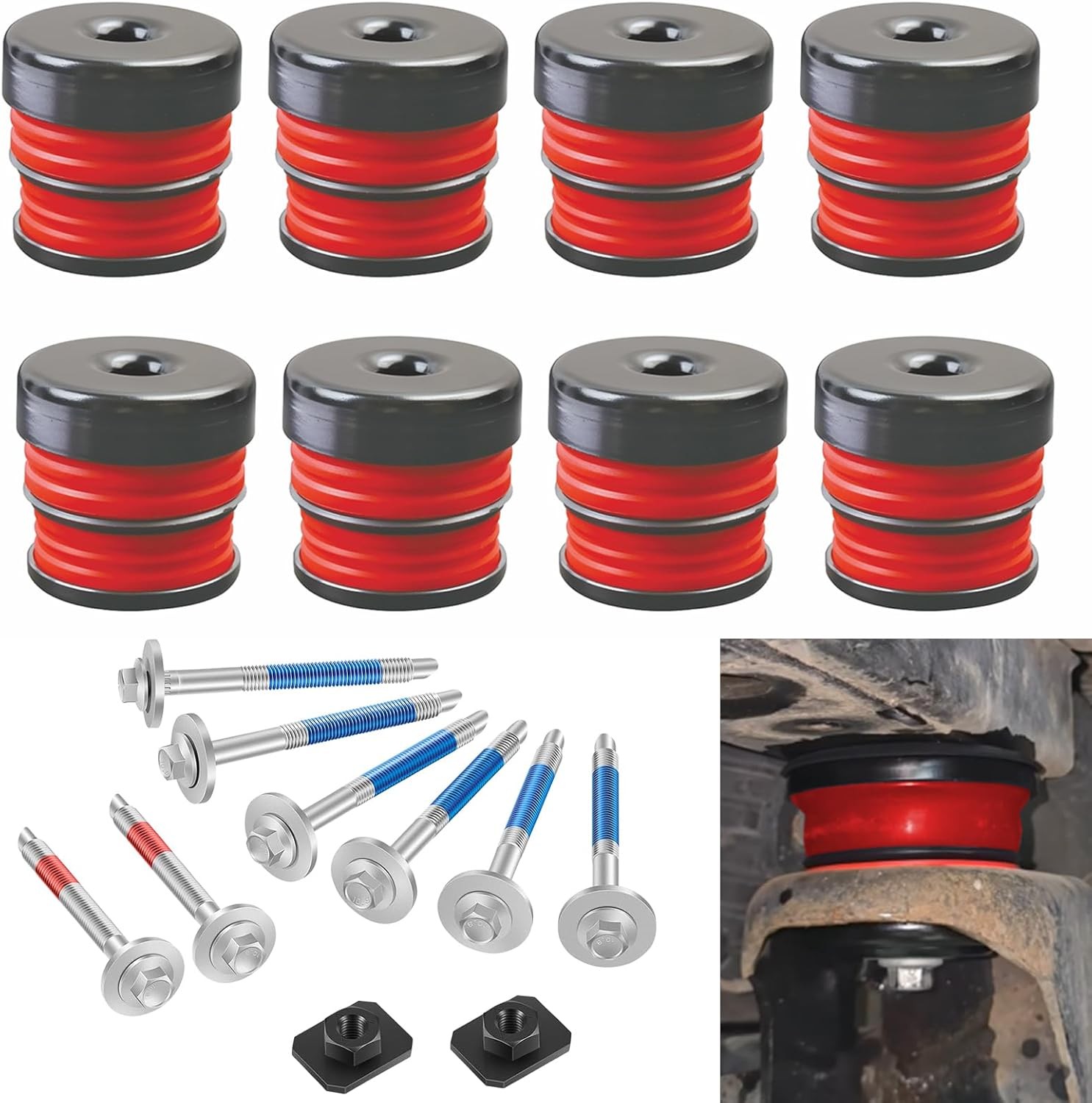 Body Mount Bushings Kit for 2008-2016 Ford F-250/F-350 Crew Cab Protection Ki…