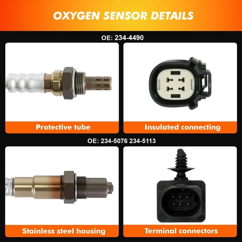 2011-2014 Oxygen Sensors Upstream Downstream Fit for Ford F150 2011 2012 2013…