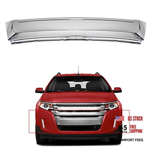 Chrome Front Lower Bumper Grille Molded Silver Plastic Replacement for 2011